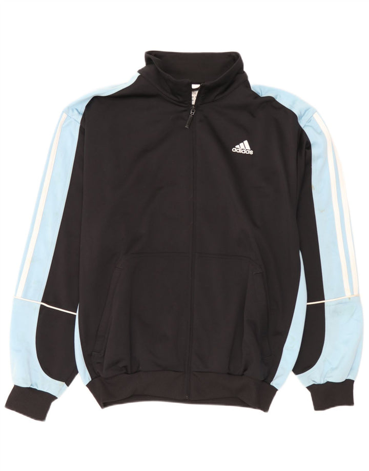 Adidas Træningsdragt til mænd Topjakke UK 40/42 Medium Sort Colourblock