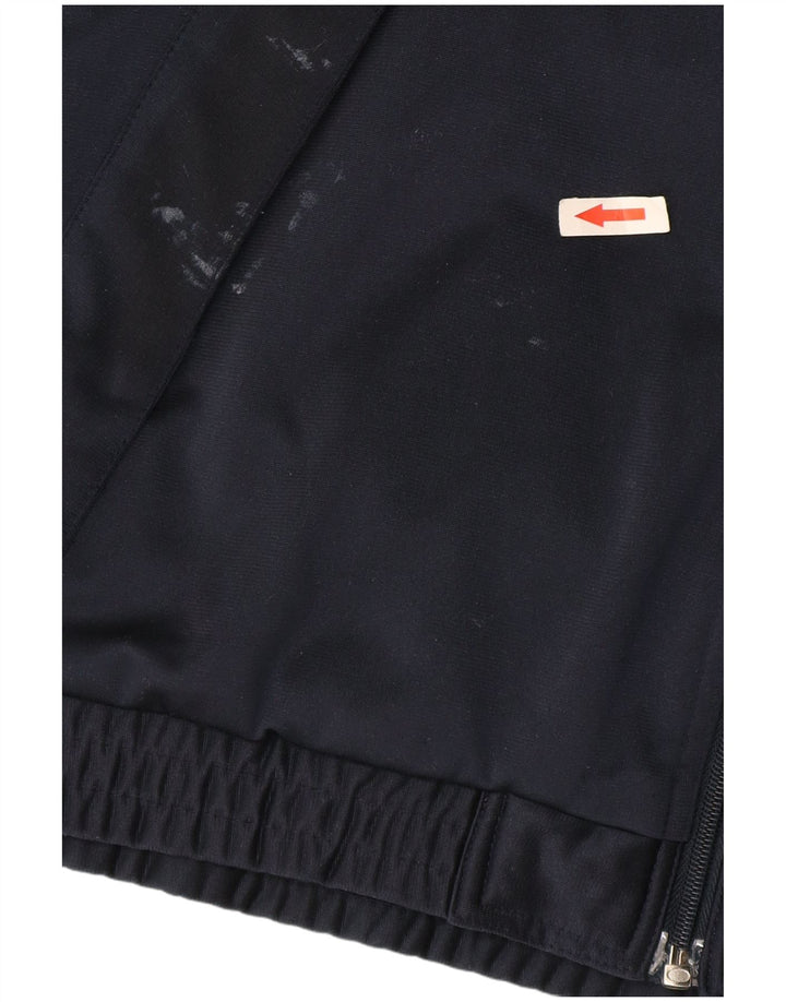 Puma Mens Graphic Tracksuit Top Jacket Large Navy Blue Colourblock