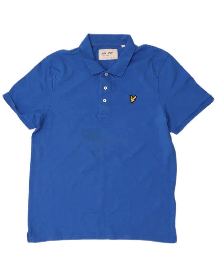 Lyle & Scott Herren Poloshirt XL Blau Baumwolle