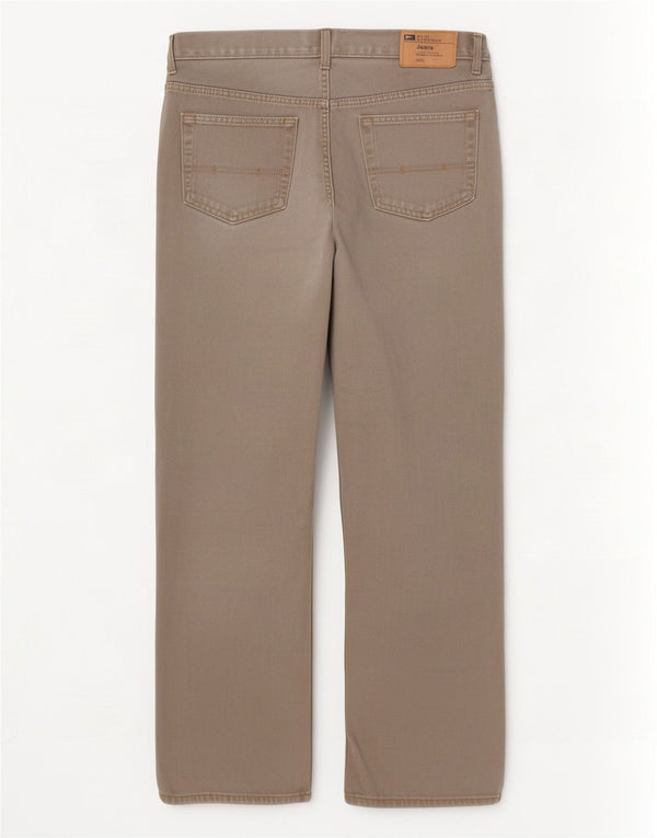 Marks & Spencer Mens Blue Harbour Straight Jeans W36 L29 Grey Cotton