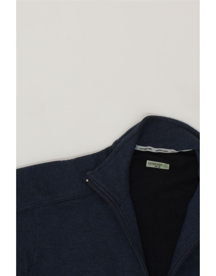 ASTROLABIO Mens Tracksuit Top Jacket Small Navy Blue Acrylic Vintage Astrolabio and Second-Hand Astrolabio from Messina Hembry 
