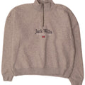 Jack Wills Γυναικείο Γραφικό Φούτερ Jumper UK 10 Small Grey