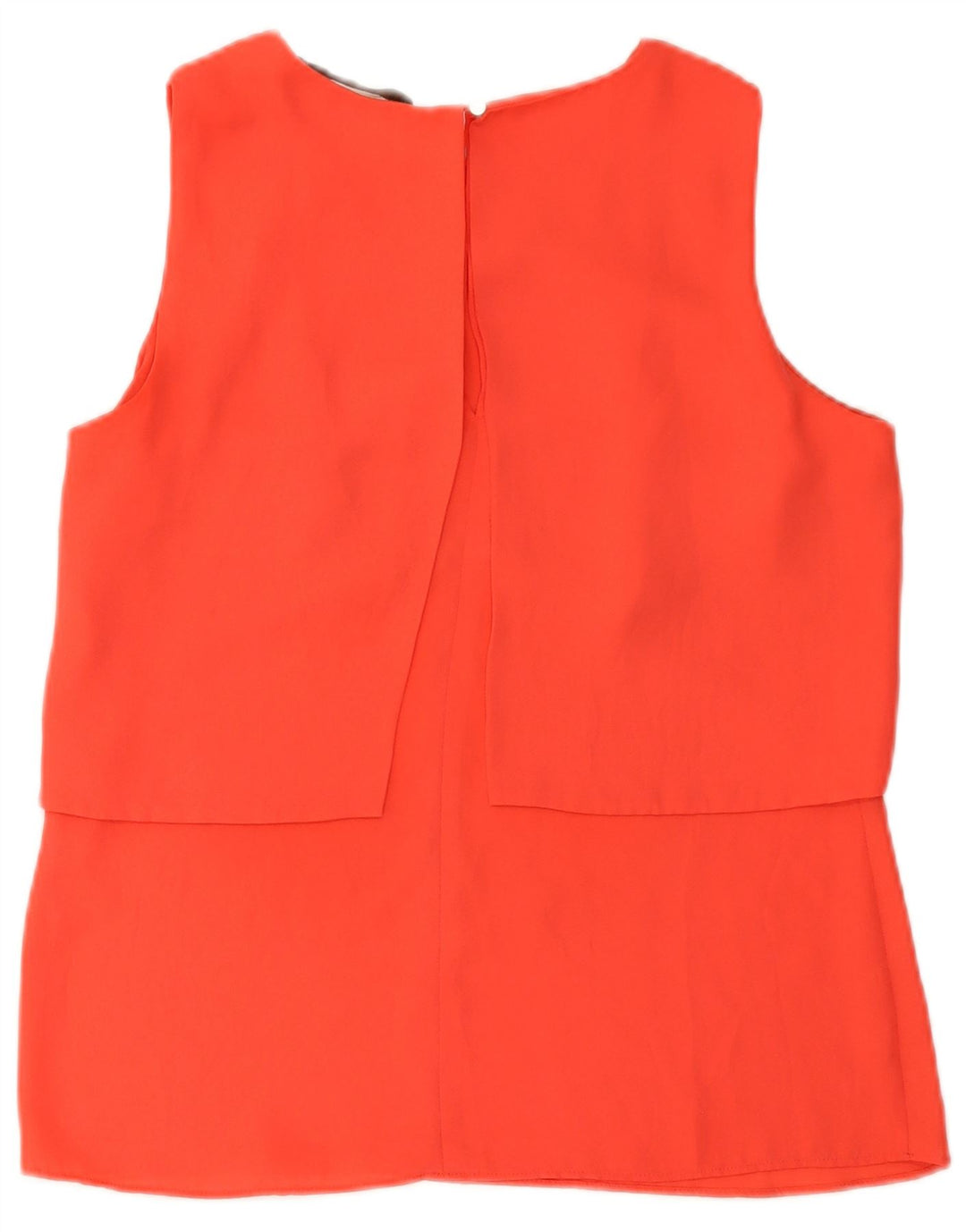 Zara Womens Sleeveless Blouse Top UK 12 Medium Orange