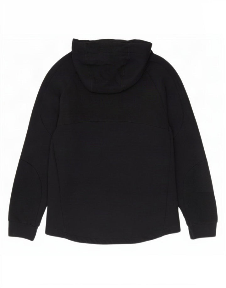 Felpa con cappuccio e zip da uomo Puma grande in cotone nero