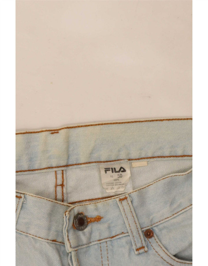 Fila Mens Straight Jeans IT 50 Large W32 L32 Blue Cotton