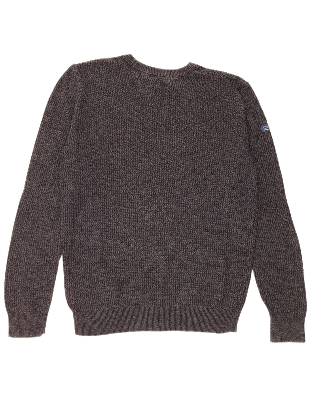 Superdry Mens Crew Neck Jumper Sweater Medium Grey Cotton
