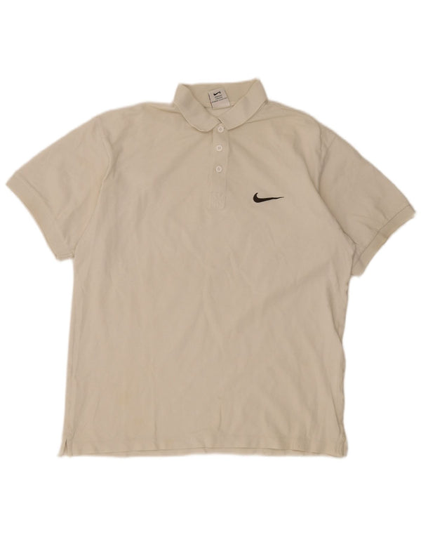 Nike Mens Polo Shirt UK 39/41 Medium White