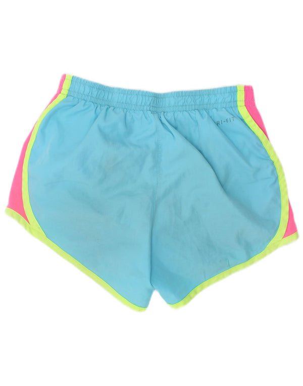 Nike sportsshorts til piger 5-6 år Medium Blue Colourblock Polyester