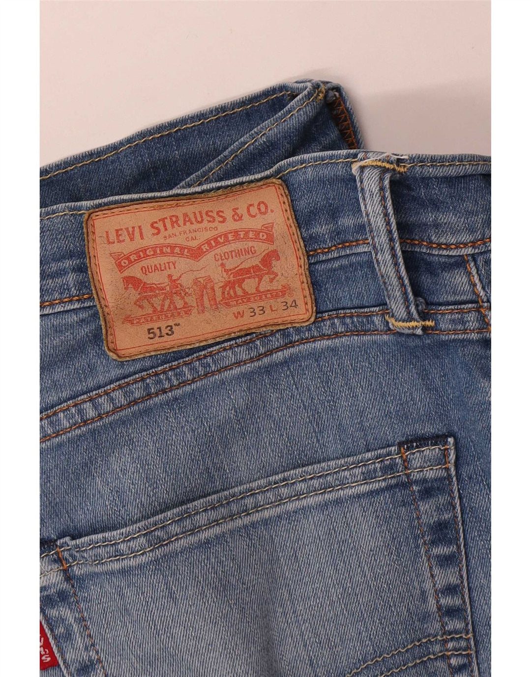 Женские прямые джинсы Levi's 513 W33 L30 синие