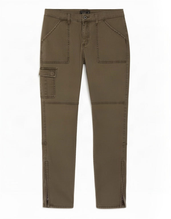 Abercrombie & Fitch Womens Slim Cargo Trousers W26 L27 Green Cotton