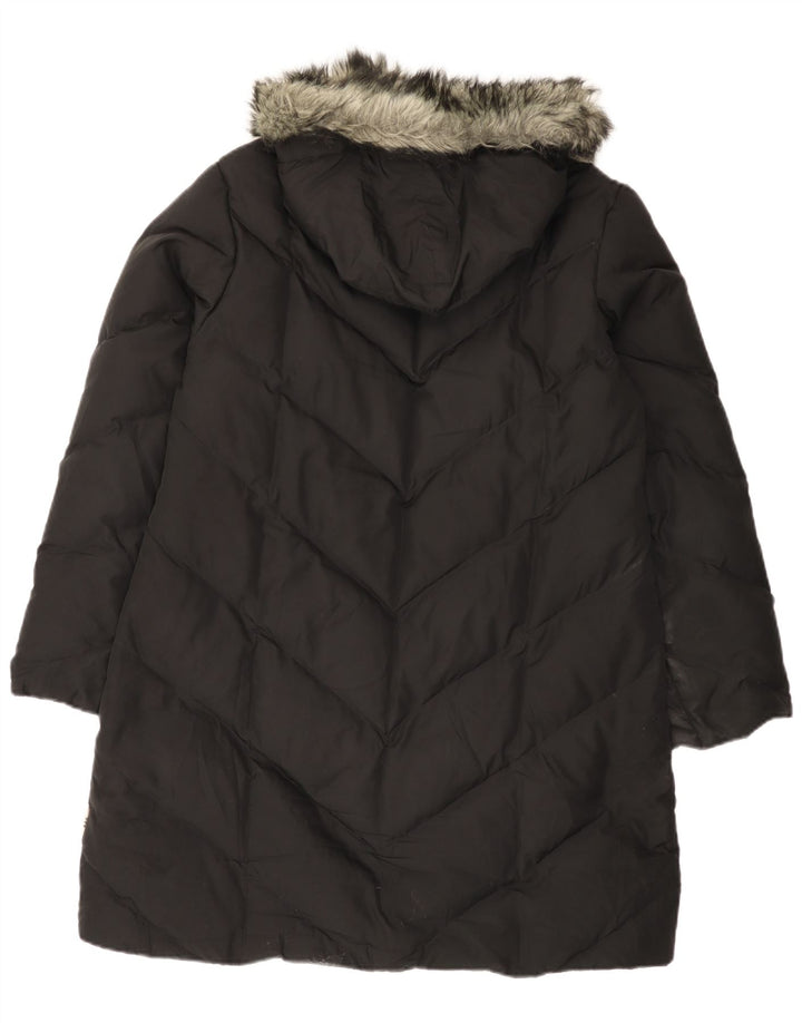 Cappotto imbottito con cappuccio da donna Per Una UK 16 grande poliestere nero