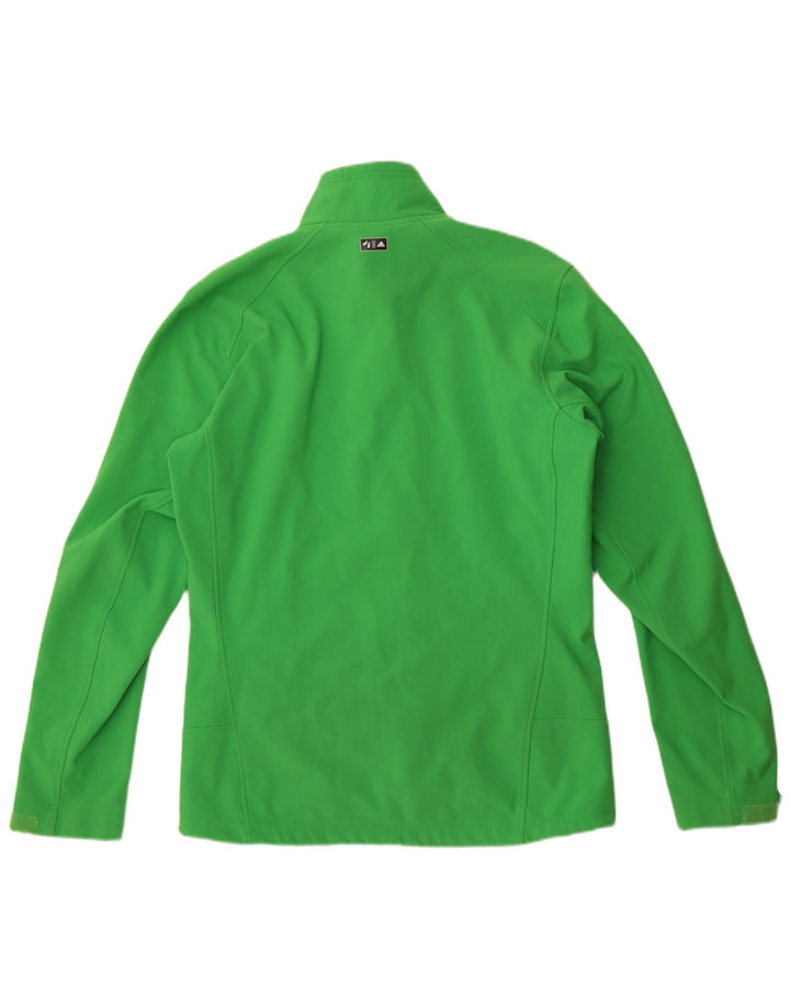 Adidas Mens Tracksuit Top Jacket UK 40/42 Medium Green Polyester