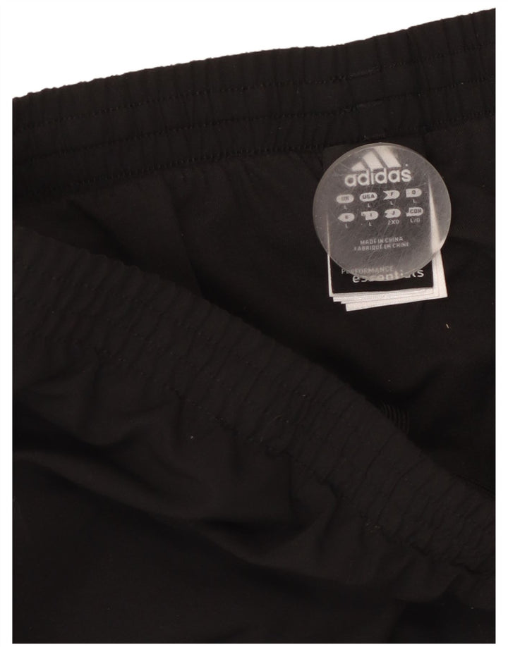 Adidas Mens Climalite Tracksuit Trousers Large Black Polyester