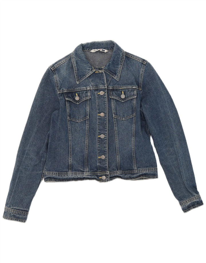 Ny Penny Womens Crop denimjakke UK 12 Medium Blue Cotton