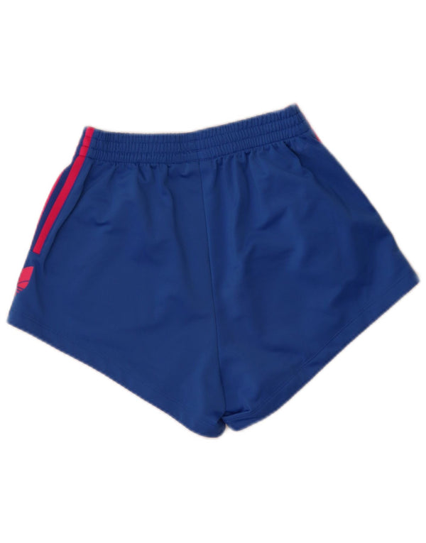 Adidas Womens Graphic Loose Fit Sport Shorts UK 8 XS Blue Sports