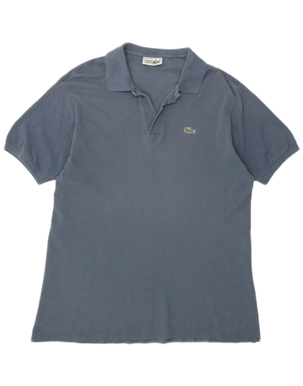 Lacoste Mens Polo Shirt Size 7 2XL Grey Cotton