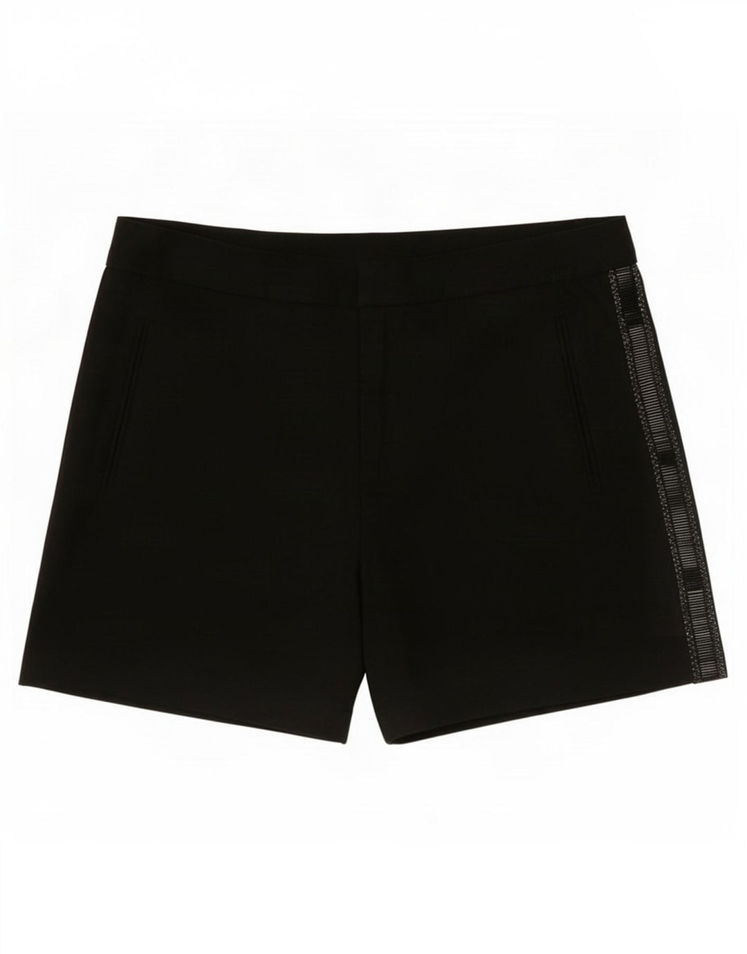 Zara Short décontracté taille haute pour femme Medium W28 Noir Polyester
