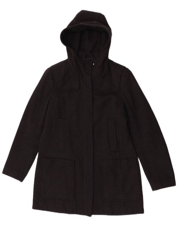Michael Kors Γυναικείο Μπουφάν Parka με κουκούλα UK 14 Medium Black Wool