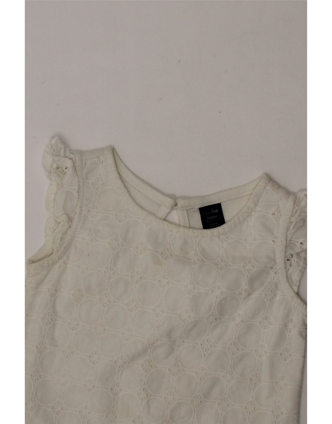 GAP Baby Girls T-Shirt Top 18-24 Months White Cotton Vintage Gap and Second-Hand Gap from Messina Hembry 