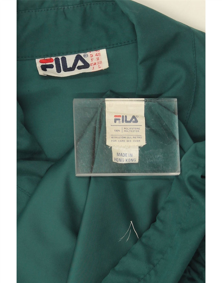 Fila Herren Loose Fit Utility Jacke IT 48 Mittelgrünes Polyester