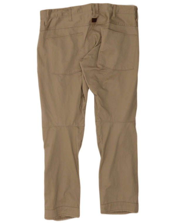 G-Star Mens Tapered Casual Trousers W36 L30 Beige Cotton