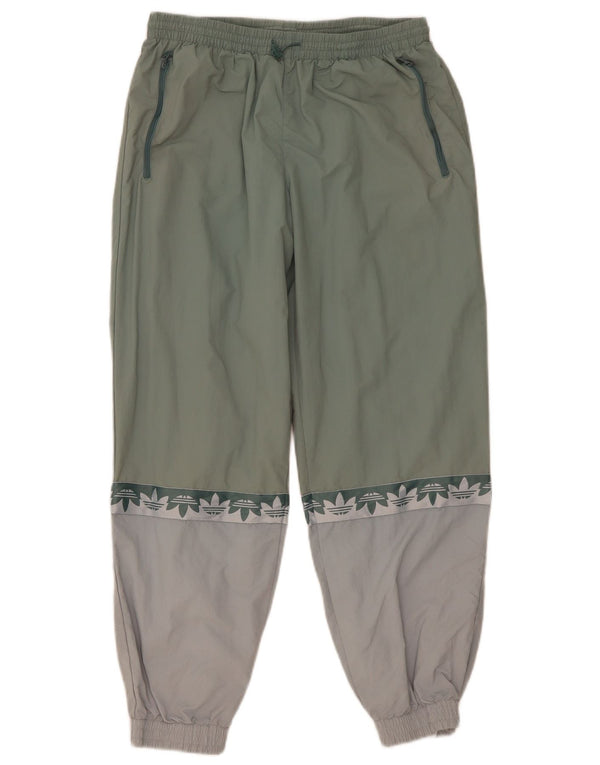 Adidas Mens Primegreen Graphic Tracksuit Trousers Joggers Large Green