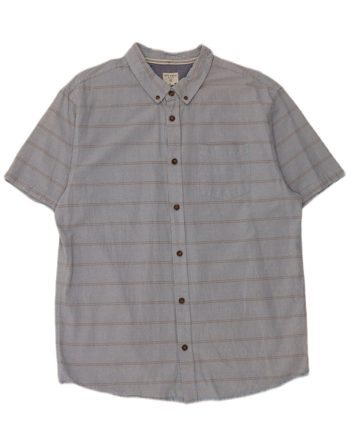 O'Neill Herren Kurzarmhemd XL Blau gestreift