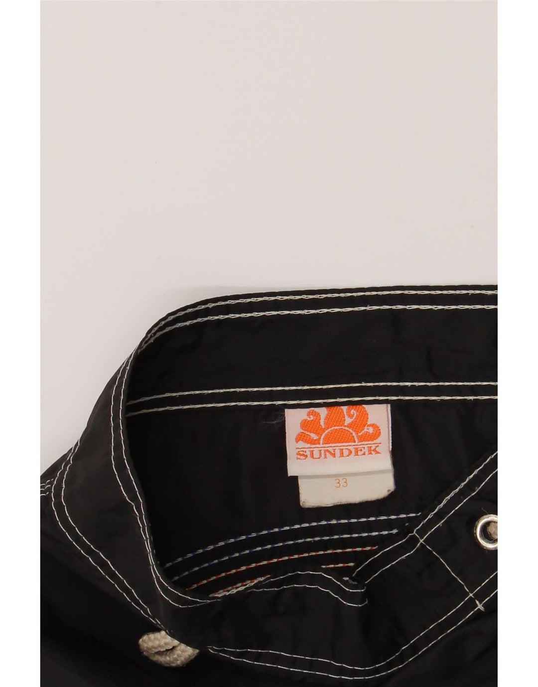 Sundek Herren-Badeshorts, mittelgroß, schwarzes Nylon
