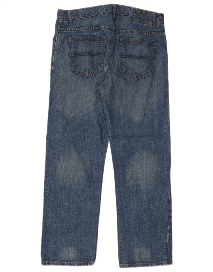 Marks & Spencer Mens Straight Jeans W34 L29 Blue Cotton