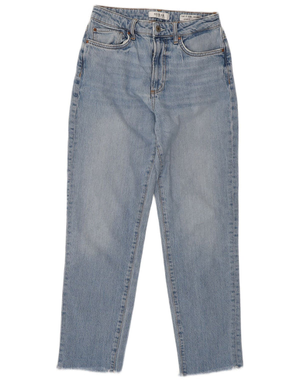 Guess Piger Højtaljede Skinny Straight Jeans 11-12 år W26 L27 Blå