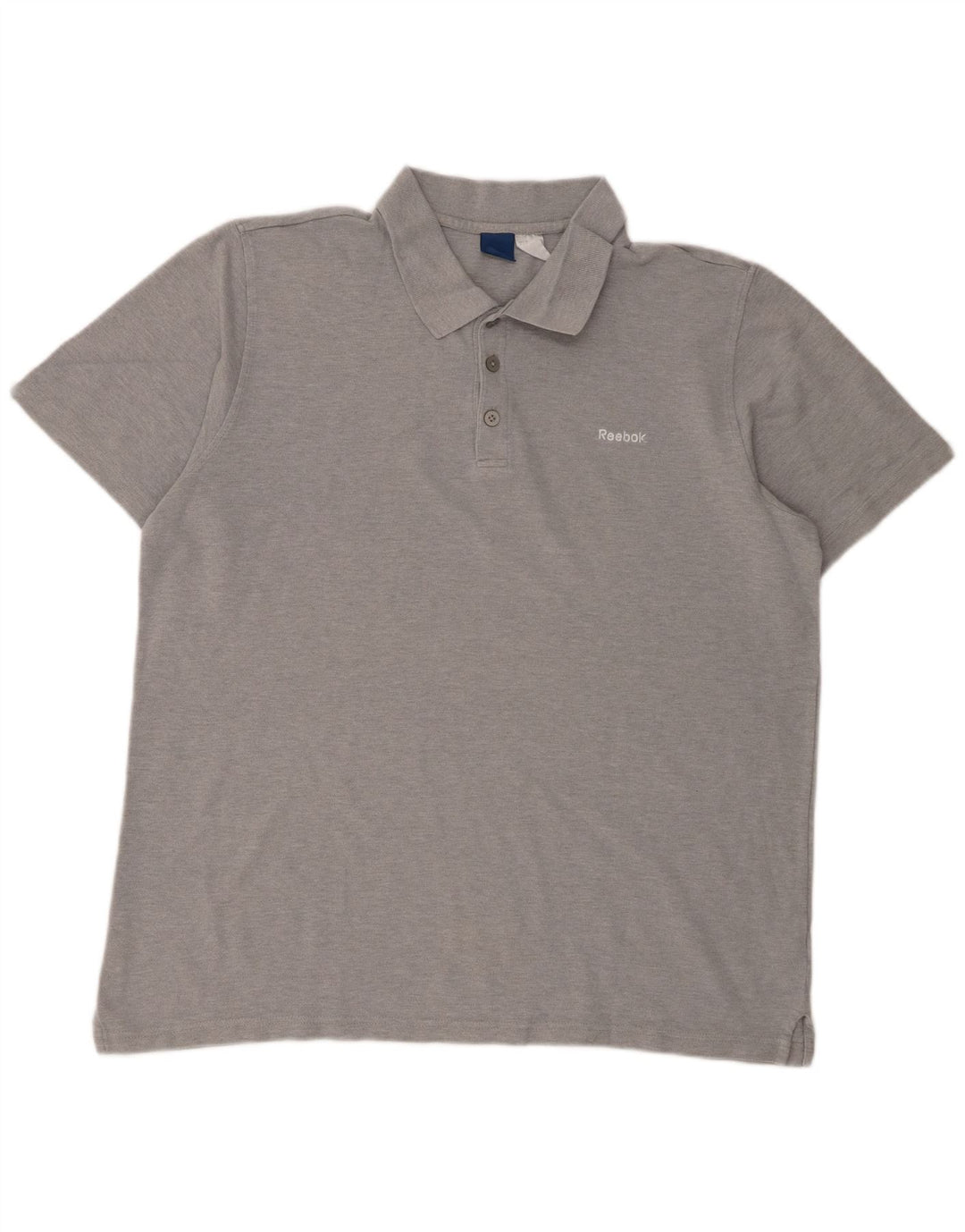 Reebok Mens Polo Shirt XL Grey Flecked Cotton