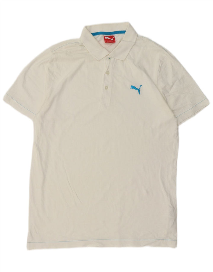 PUMA Poloshirt til mænd Medium hvid bomuld