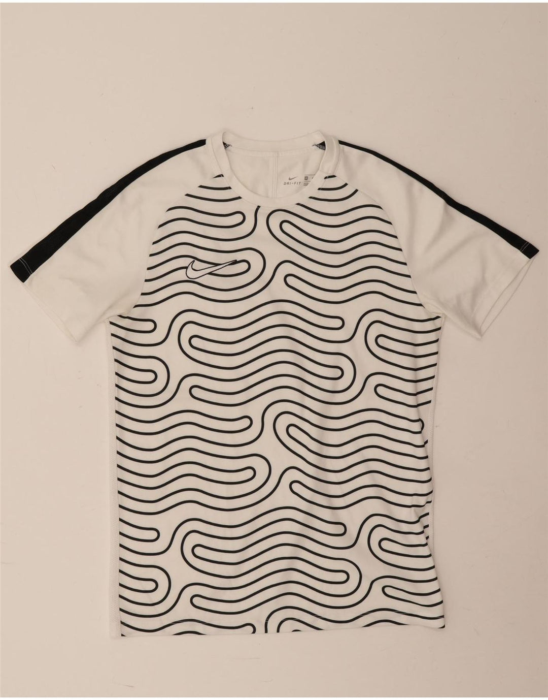 Nike Herre Dri Fit T-shirt med abstrakt mønster mellem hvid farveblok