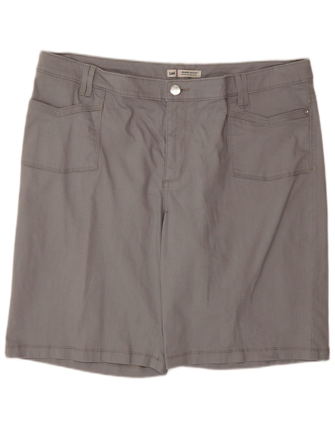 LEE Womens Slender Secret Casual Shorts W40 2XL Grey