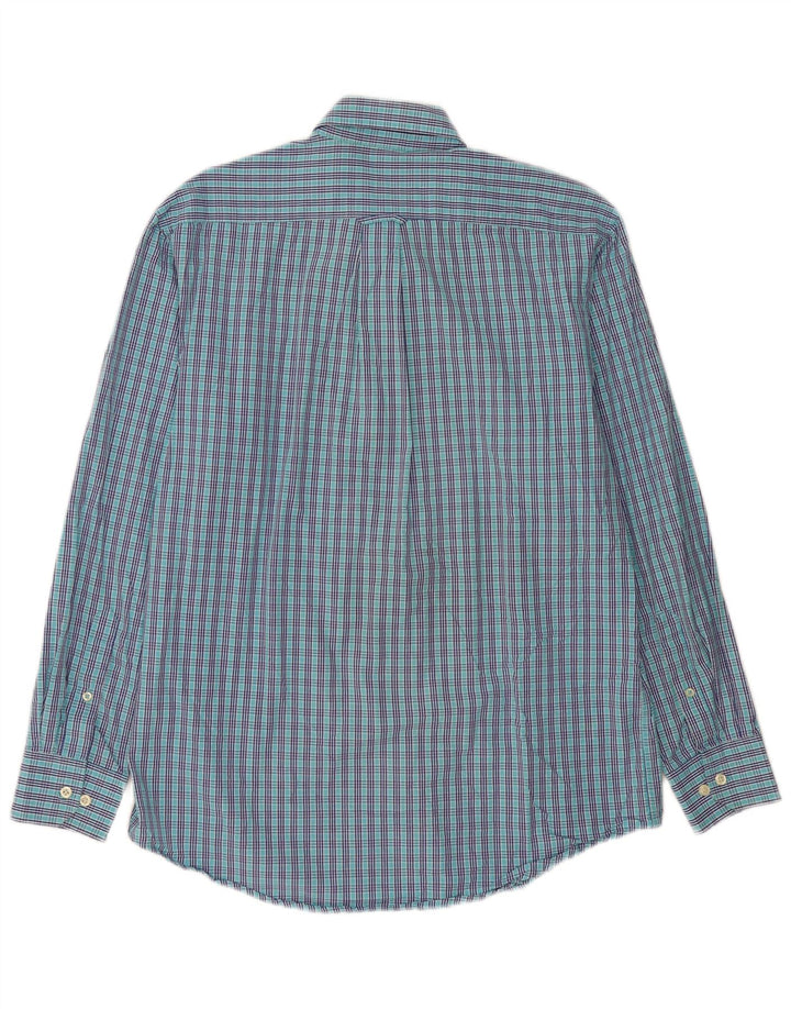 Camisa IZOD Hombre Cuadros Azul Medio