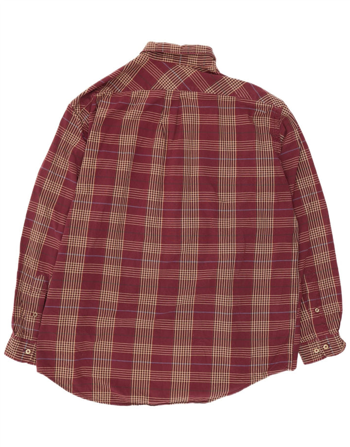 Marlboro Classics Chemise Homme 2XL Coton à Carreaux Bordeaux