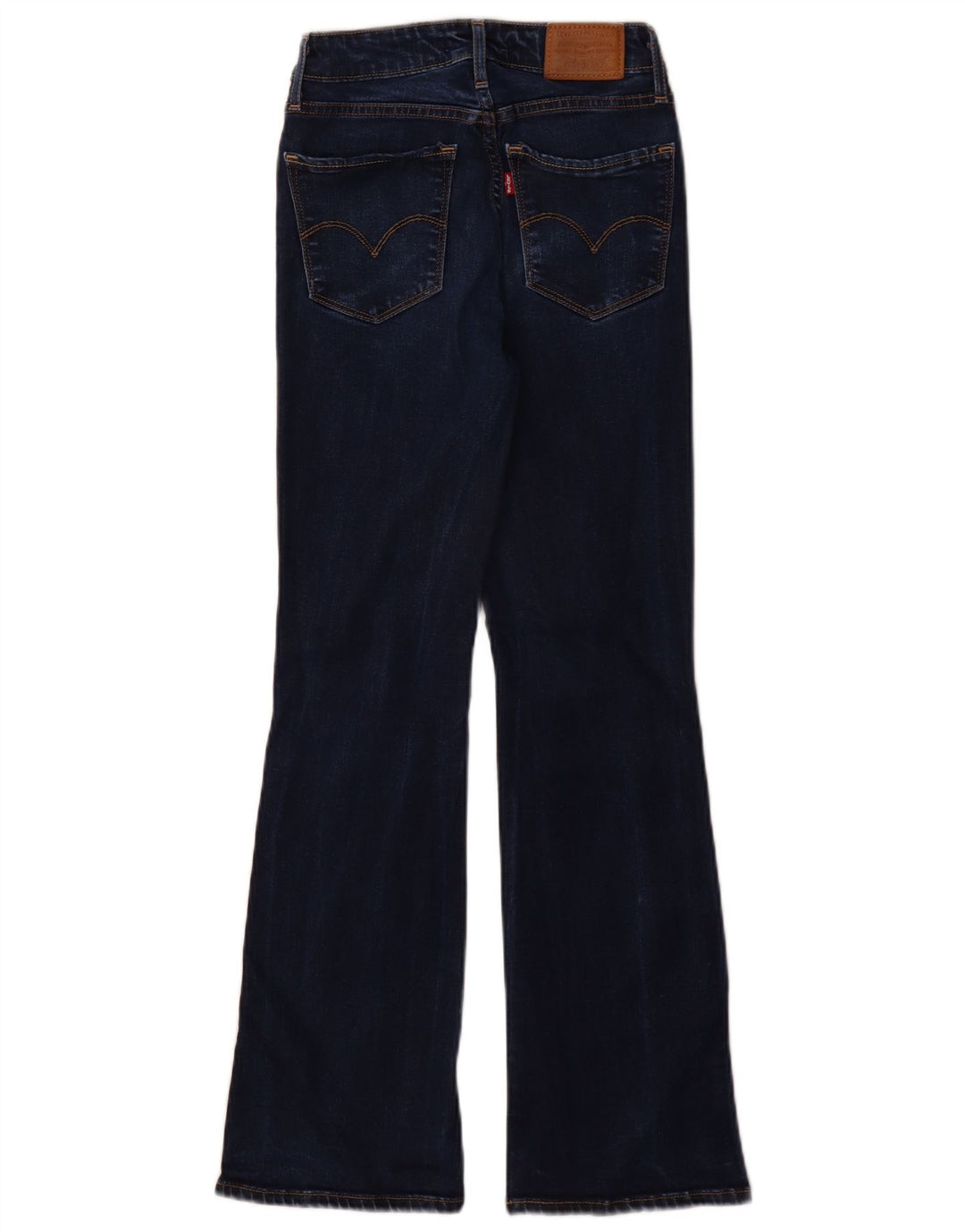 Levi's Womens 725 High Rise Bootcut Jeans W25 L30 Navy Blue Lyocell