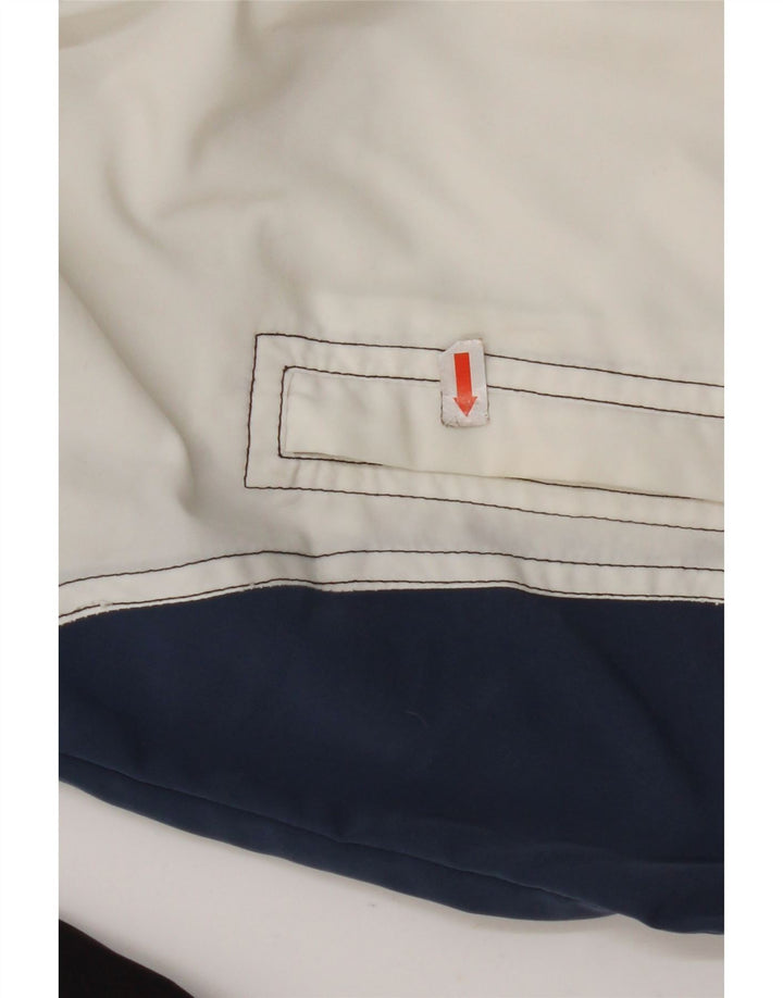 LOTTO Mens Tracksuit Top Jacket UK 36/38 Small White Colourblock Polyester