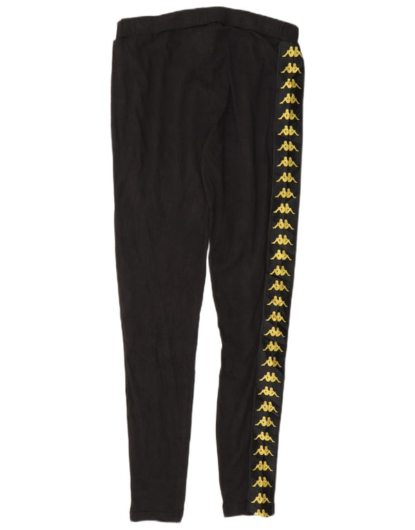 Leggings grafici da donna Kappa UK 14 grande cotone nero