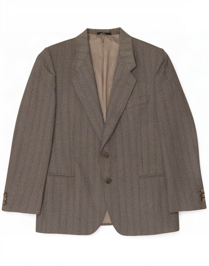 Valentino Ανδρικό σακάκι σακάκι με 2 κουμπιά UK 38 Medium Grey Ψαροκόκκαλο