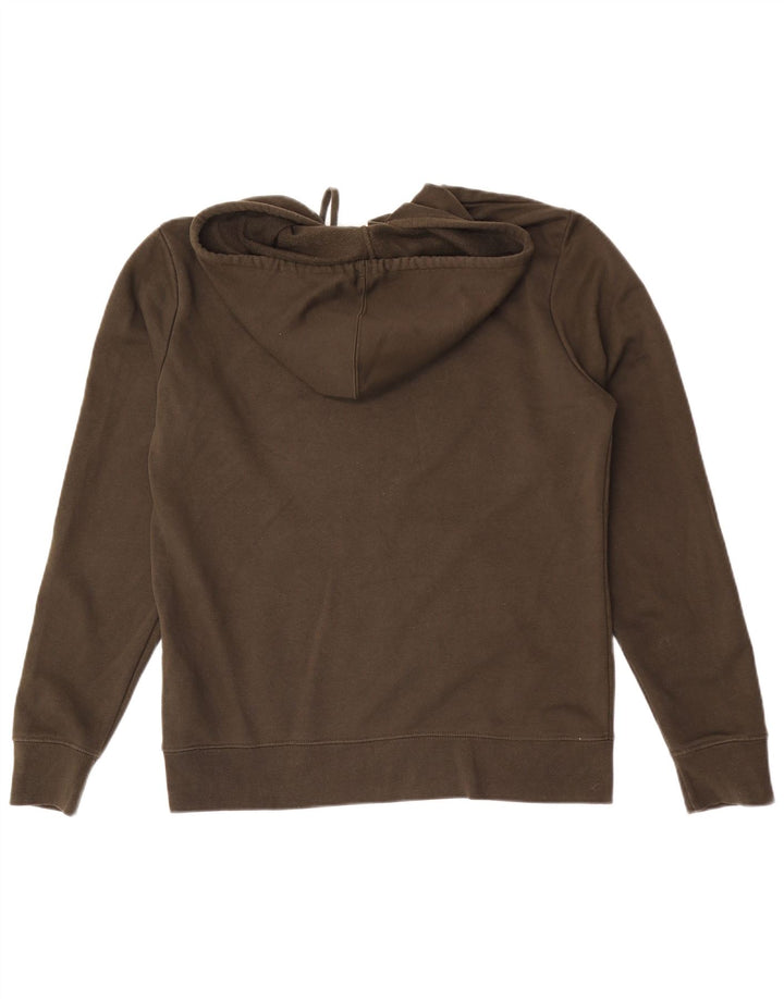 Champion Mens Graphic Hoodie Jumper Medium Khaki Cotton
