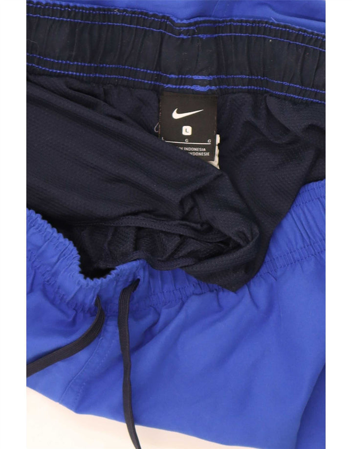 Nike Herren-Sportshorts mit Grafik, groß, aus blauem Polyester