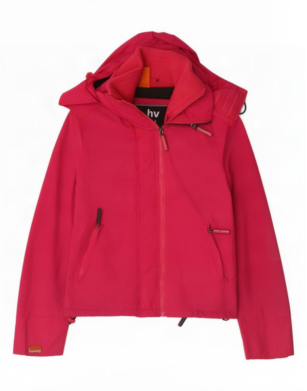 Superdry Chaqueta Cortavientos con Capucha The Windcheater para Mujer UK 40 Small Pink