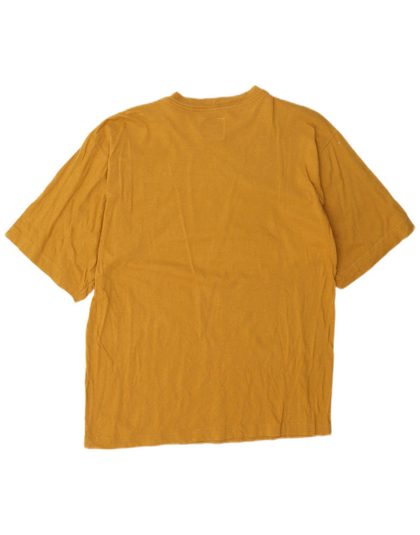 Think Pink T-Shirt Homme Haut Large Jaune