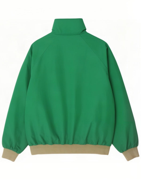 Slam Mens Hooded Bomber Jacket UK 44 2XL Green Nylon