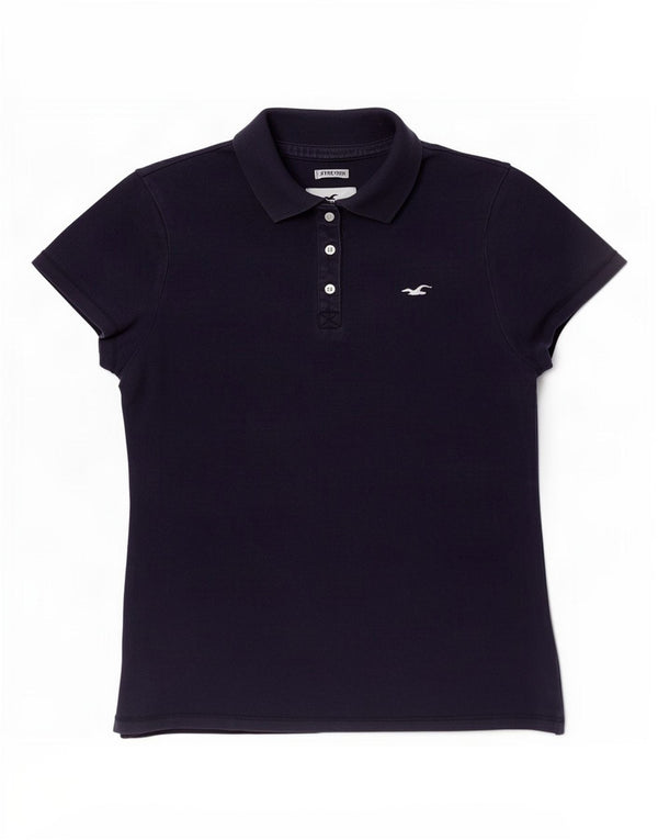 Damska koszulka polo Hollister UK 10, mała, granatowa