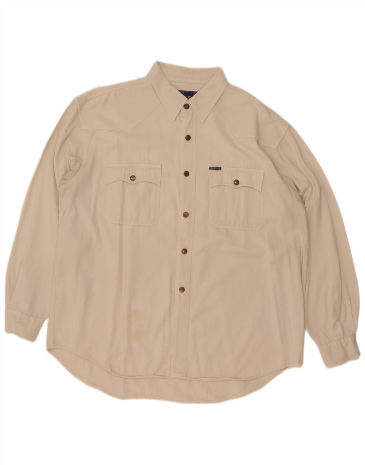 Cămașă Vintage pentru bărbați 2XL Bej