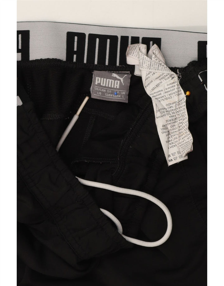 PUMA Mens Graphic Tracksuit Trousers Large  Black Polyester
