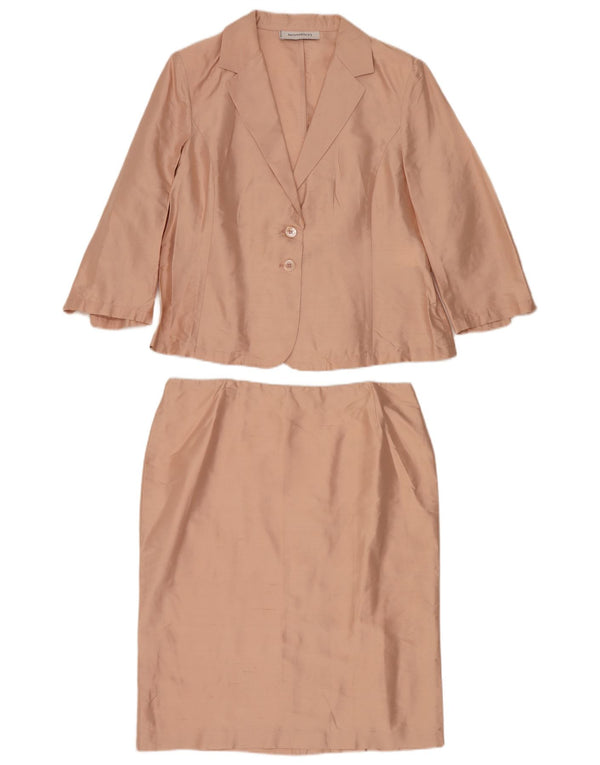 Momenti Ensemble jupe 2 boutons à manches 3/4 pour femme IT 48/50 XL W32 Rose