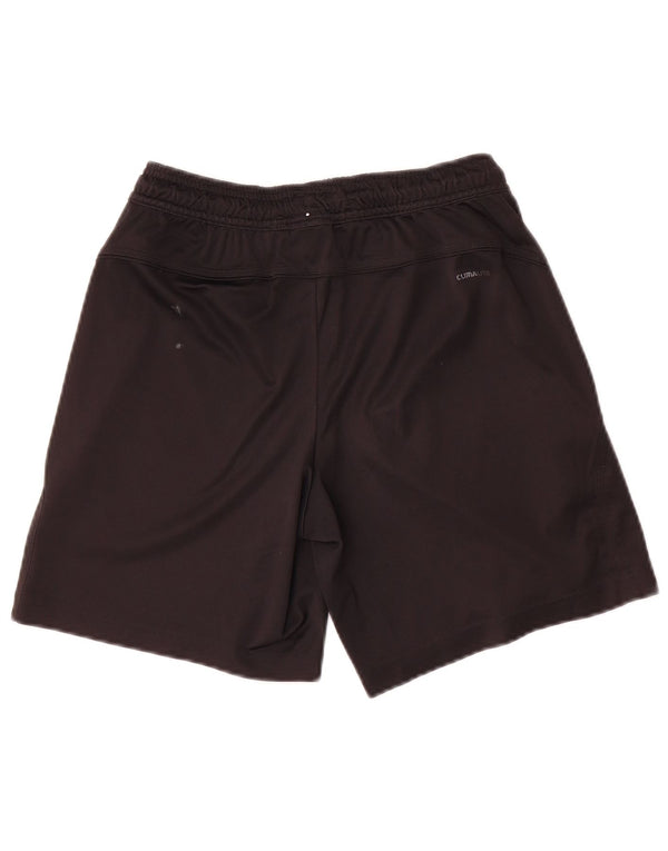 Pantaloncini sportivi Adidas Climalite da ragazzo 9-10 anni XS poliestere nero